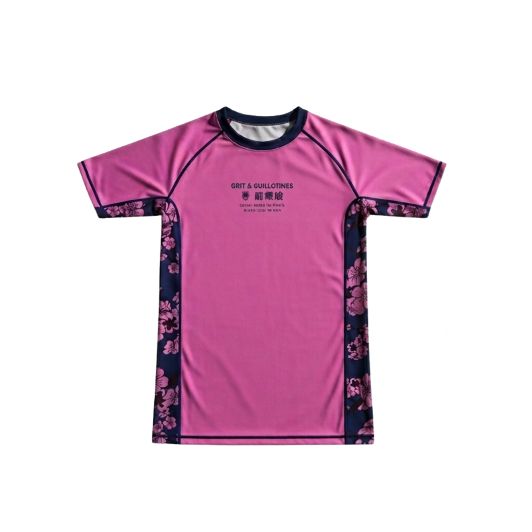 Sakura Rash Guard – GRIT & GUILLOTINES Sakura Rash Guard – GRIT & GUILLOTINES